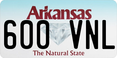 AR license plate 600VNL