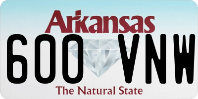 AR license plate 600VNW