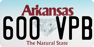 AR license plate 600VPB