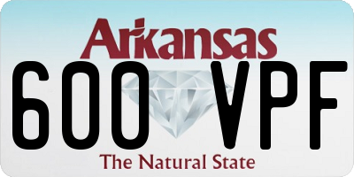 AR license plate 600VPF