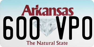 AR license plate 600VPO