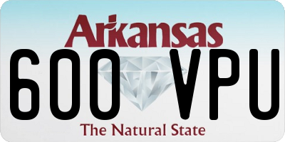 AR license plate 600VPU