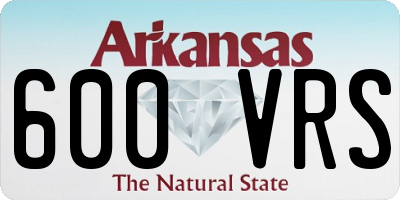 AR license plate 600VRS