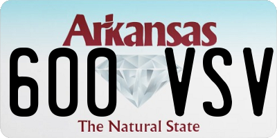 AR license plate 600VSV