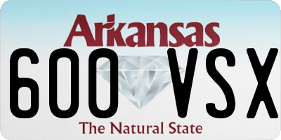 AR license plate 600VSX