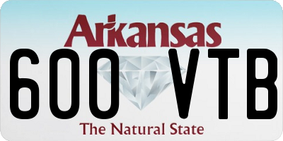 AR license plate 600VTB