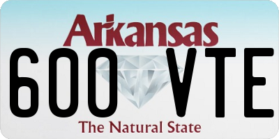 AR license plate 600VTE