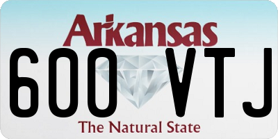 AR license plate 600VTJ