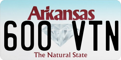 AR license plate 600VTN