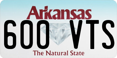 AR license plate 600VTS