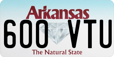 AR license plate 600VTU