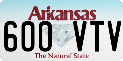 AR license plate 600VTV