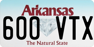 AR license plate 600VTX