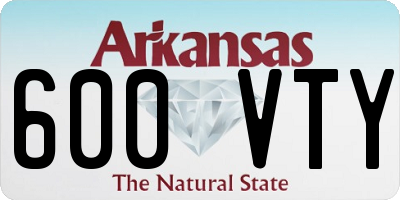 AR license plate 600VTY