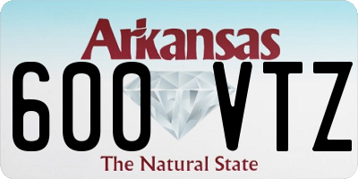 AR license plate 600VTZ