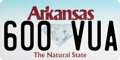 AR license plate 600VUA