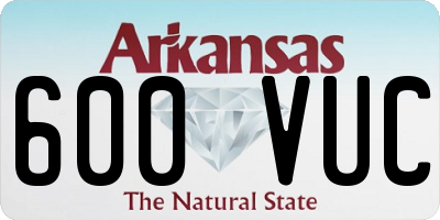 AR license plate 600VUC