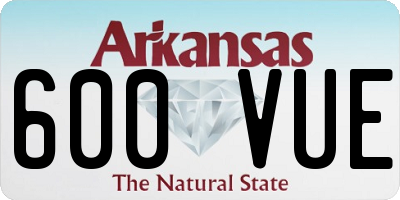 AR license plate 600VUE