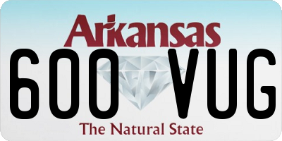 AR license plate 600VUG