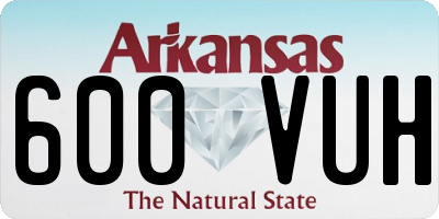 AR license plate 600VUH