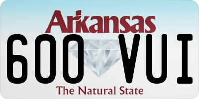 AR license plate 600VUI