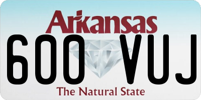 AR license plate 600VUJ