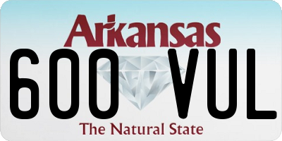 AR license plate 600VUL