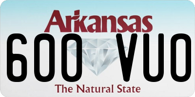 AR license plate 600VUO