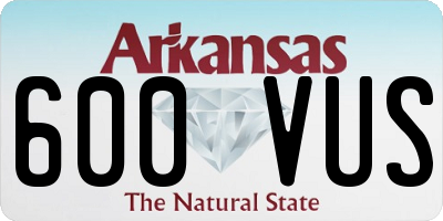 AR license plate 600VUS