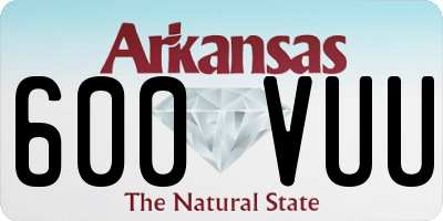 AR license plate 600VUU