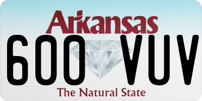 AR license plate 600VUV