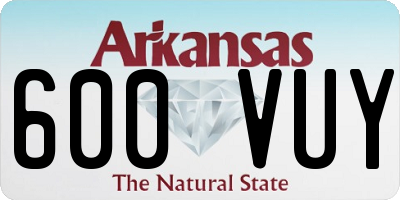 AR license plate 600VUY