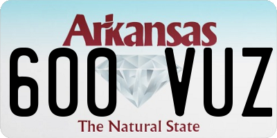 AR license plate 600VUZ