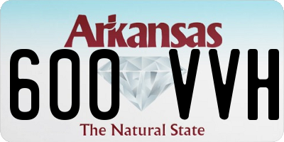 AR license plate 600VVH