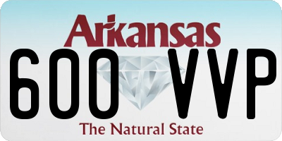 AR license plate 600VVP