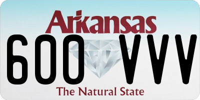 AR license plate 600VVV