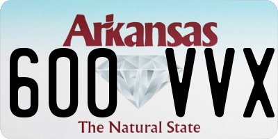AR license plate 600VVX