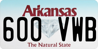 AR license plate 600VWB