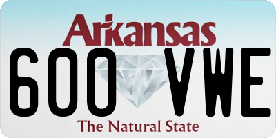 AR license plate 600VWE