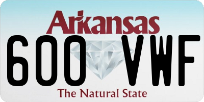 AR license plate 600VWF