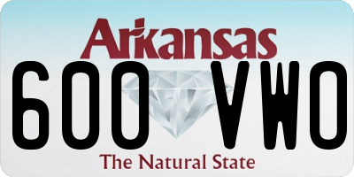 AR license plate 600VWO