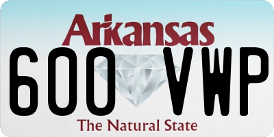 AR license plate 600VWP