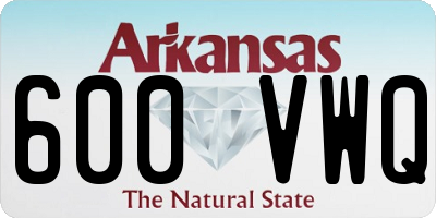 AR license plate 600VWQ