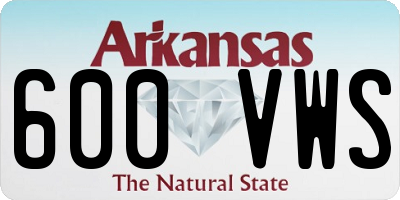 AR license plate 600VWS