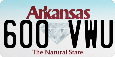 AR license plate 600VWU