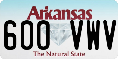 AR license plate 600VWV