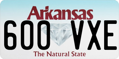 AR license plate 600VXE