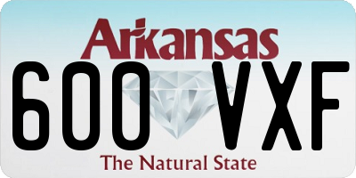 AR license plate 600VXF