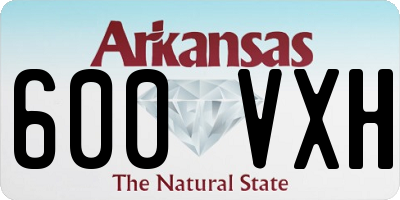 AR license plate 600VXH