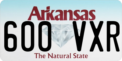 AR license plate 600VXR